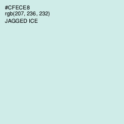 #CFECE8 - Jagged Ice Color Image
